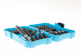 ca.24x Slagschroef Bitset 34-delig Brightever, Blauw/Zwart, 2024